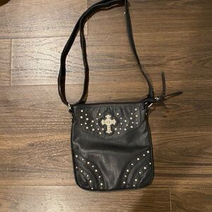 Western Cross Studded Crossbody Bag